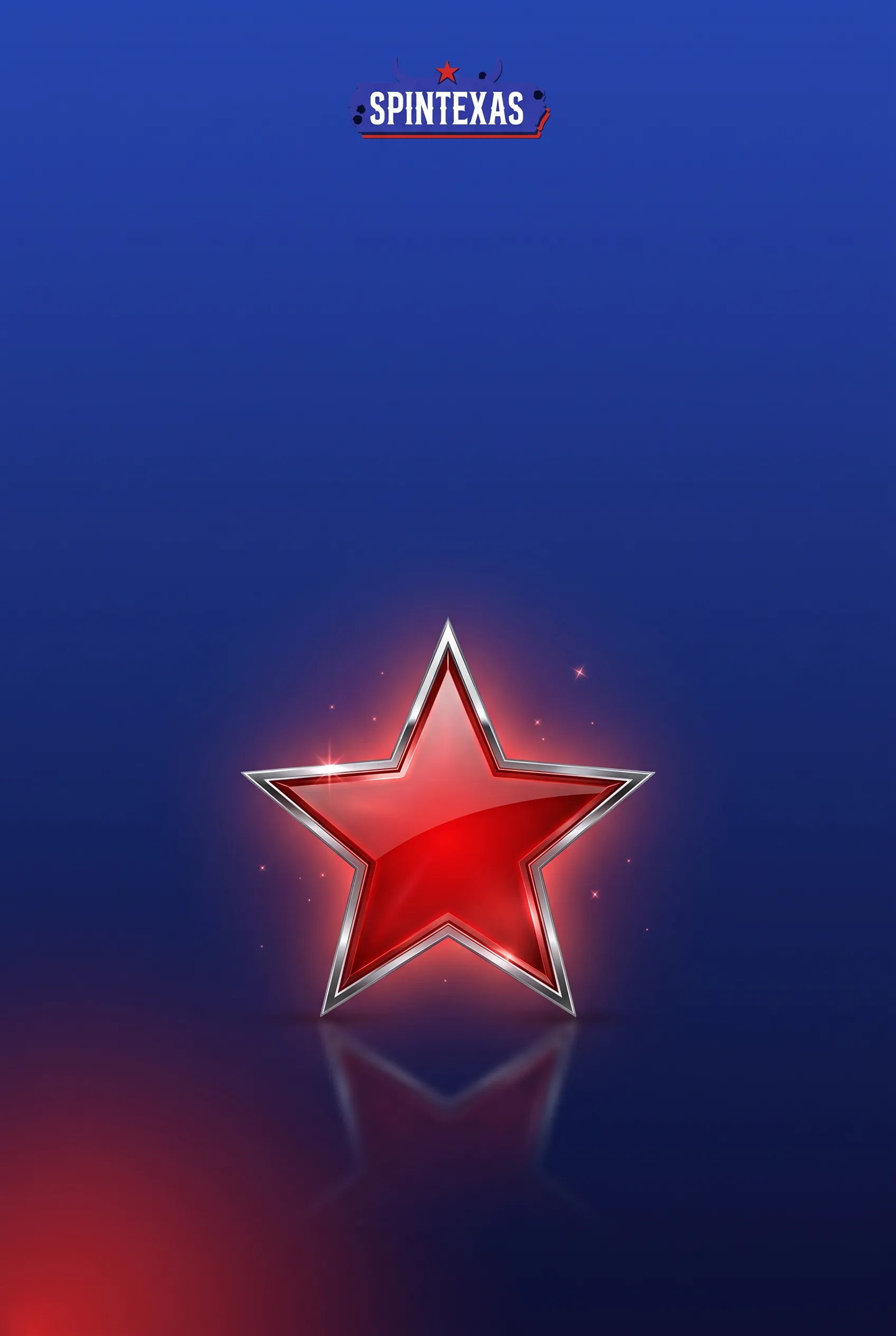 A red Spintexas bonus star with a silver glass edge
